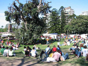 Argentine, Buenos Aires, un concert dans le parc de la recoleta
