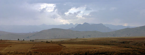 Panorama montagneux de bolivie