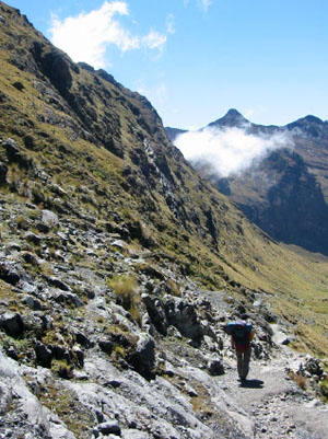 panorama de montanas con caminito