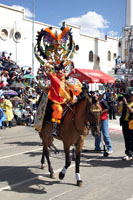 Diable de la Diablada a cheval