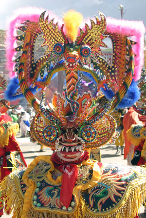 Masque de diable de la diablada