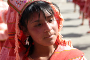 Danseuse de  Llamerada au carnaval d'Oruro