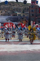 Danseurs de la morenada au carnaval d'Oruro