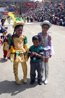 Danseurs de la morenada au carnaval d'Oruro