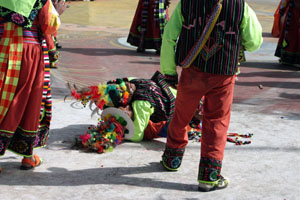 Danseurs de Tinku au carnaval d'oruro