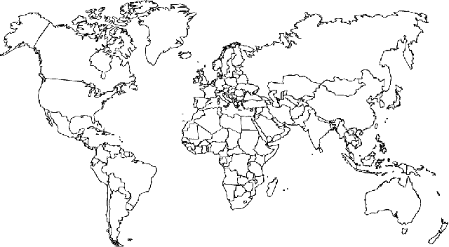 Aquí les doy un mapa del mundo