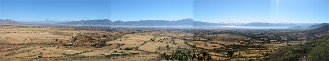 Bolivie, Cliza, panorama de la vallee