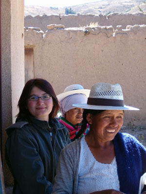 Bolivie, Valle Alto, Vacas, hatice et deux cholitas