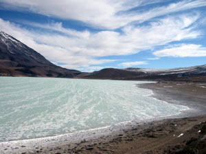 Bolivie, Sud Lipez, laguna verde