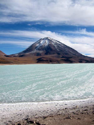 Bolivie, Sud Lipez, laguna verde